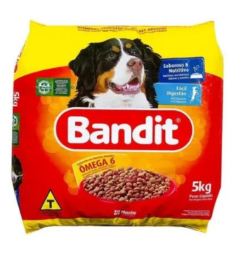 RACION P/PERRO 5KG BANDIT OMEGA 6 BOLSA PLAST