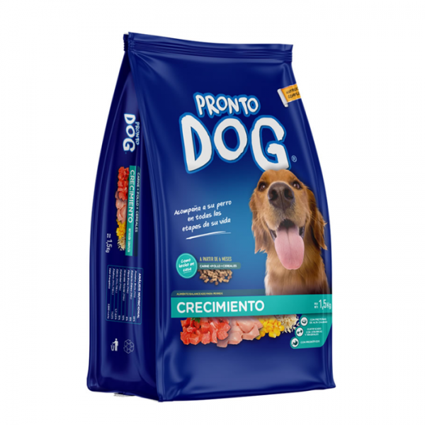 RACION P/PERRO 1,5KG CRECIMIENTO PRONTO DOG