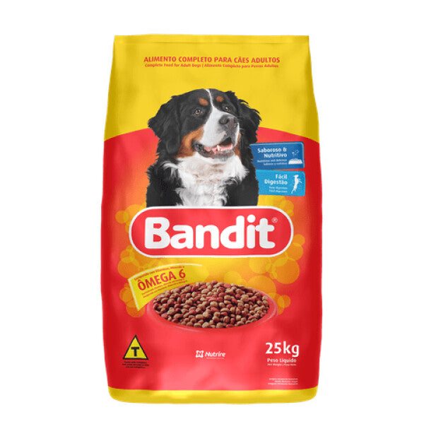 RACION P/PERRO 25KG BANDIT OMEGA6 BOLSA PLAST