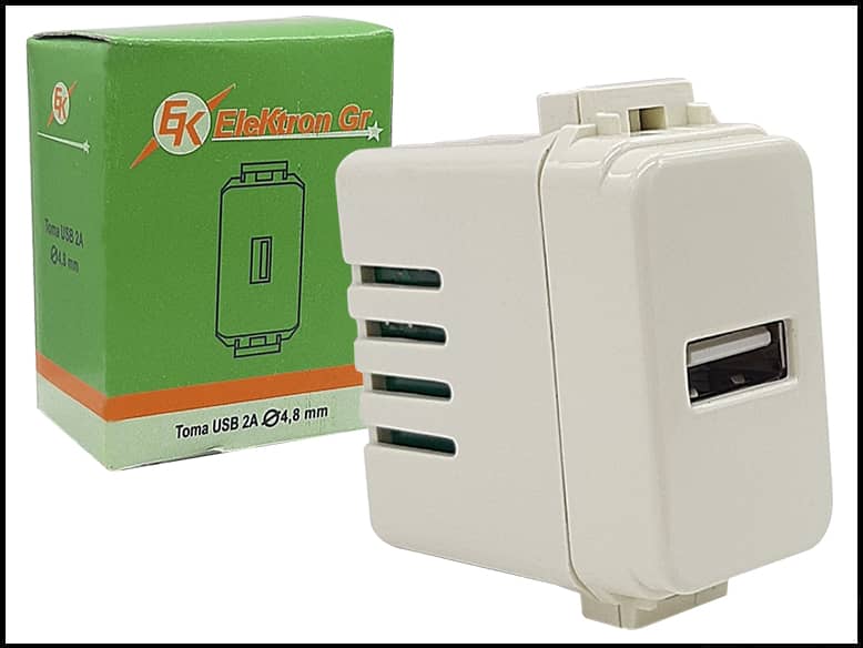 Toma con Entrada USB – Conectividad práctica