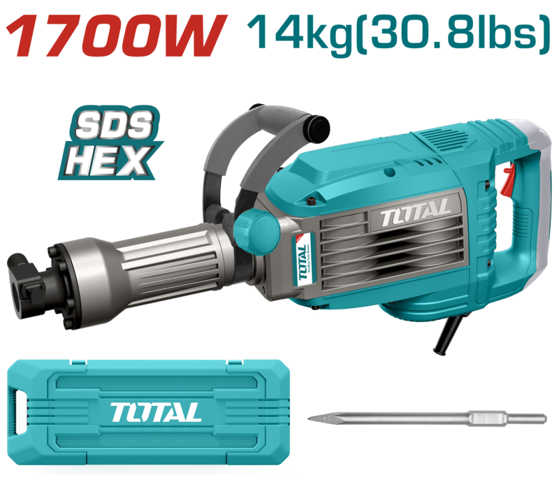 Martillo Demoledor 1700W TOTAL