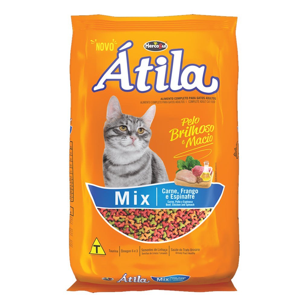 RACION P/GATO 1KG ATILA MIX ADULTO