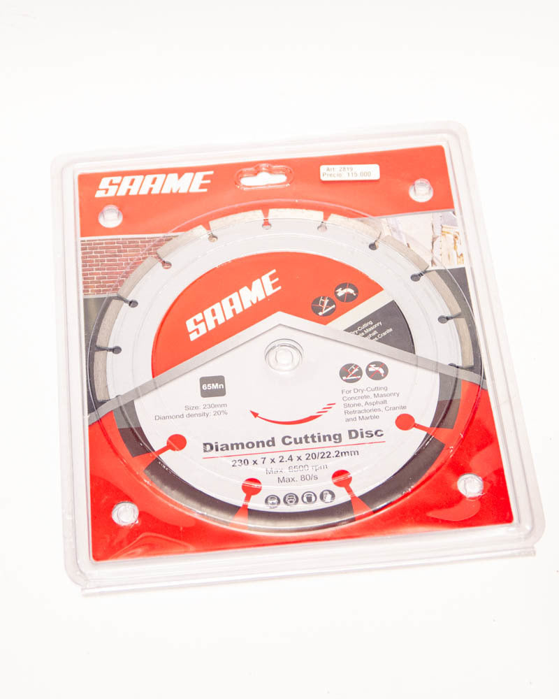 DISCO SAAME DE 230X7X2.4X20/22.2MM