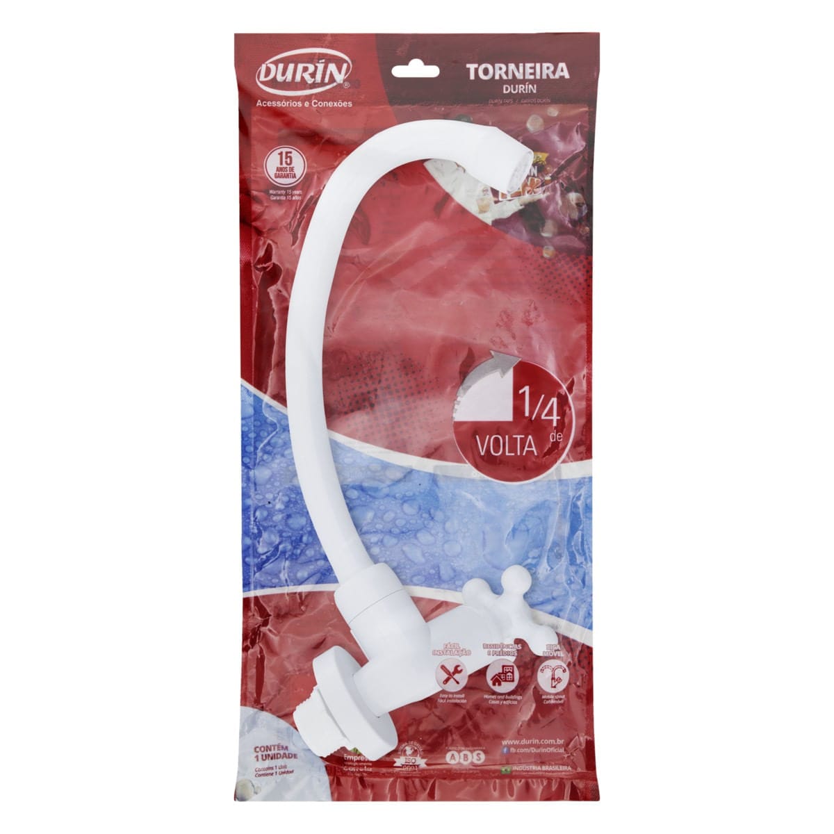 GRIFO DE PLASTICO BLANCO DURIN