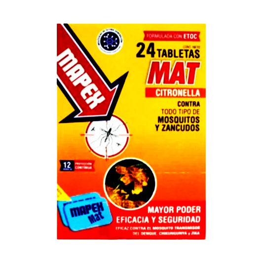 TABLETA MAPEX MOSQ 24UN.CITRONELLA