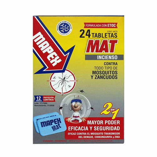 TABLETA MAPEX MOSQ 24UN.INCIENSO