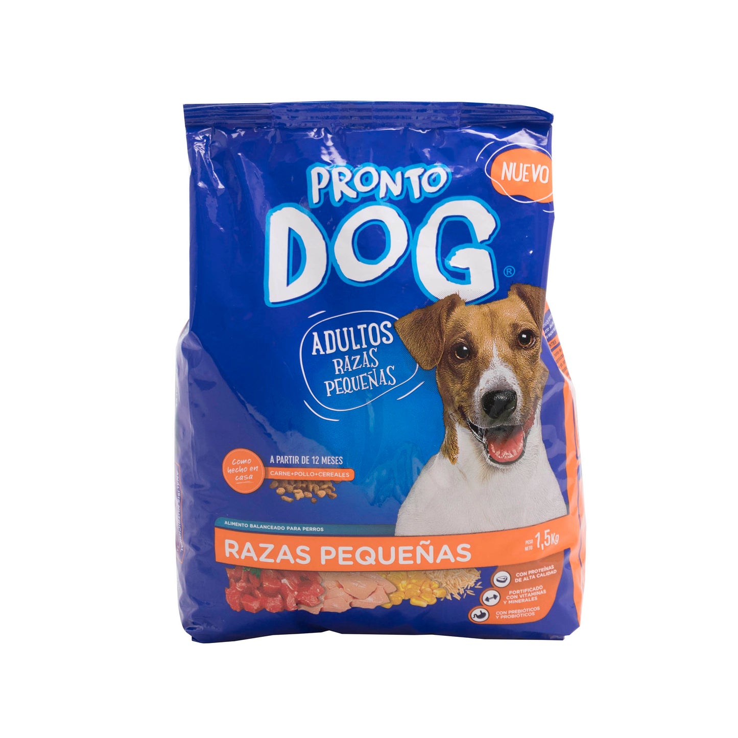 RACION P/PERRO 1,5KG PRONTO DOG RAZAS PEQUENHAS