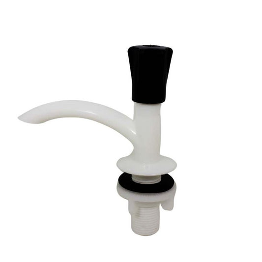 Grifo Plástico Blanco (para lavadero o jardín)