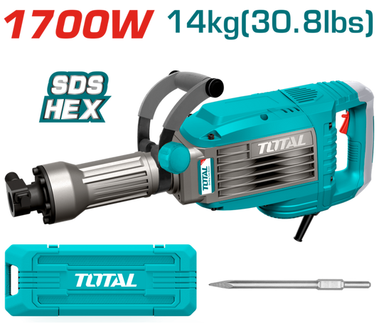 Martillo Demoledor 1700W TOTAL
