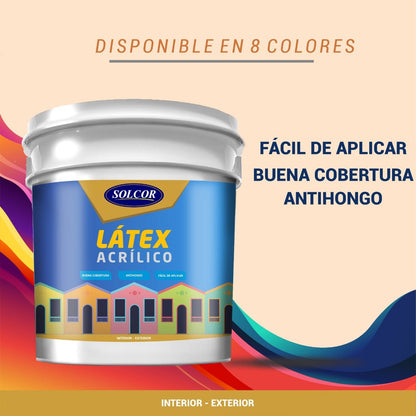 Solcor Pintura Látex Acrílico  - Paredes