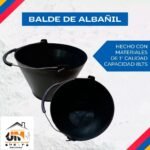 BALDE ALBANHIL NEGRO 8LTS