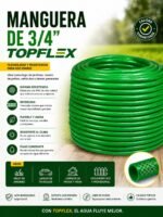 MANGUERA 3 / 4 VERDE TRAMONT 3 CAPAS PARA JARDIN
