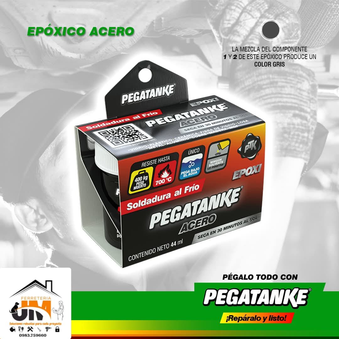 ACERO EPOXI EPOXI PEGATANKE ACERO 44CC - Imagen 1