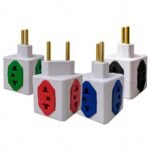 ADAPTADOR CUBO BRASIL 4TOMA 10 / 20A BLANCO