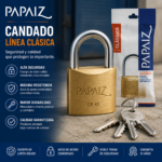 CANDADO BRONCE PAPAIZ 50MM