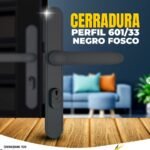 CERRADURA STAN PARA METAL 601 / 03 NEGRO