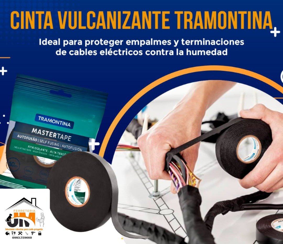 CINTA VULCANIZANTE TRAMONTINA AUTOSOLDABLEH CINTA VULCANIZANTE TRAMONTINA AUTOSOLDABLE - Imagen 1