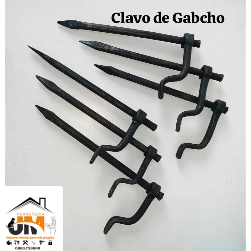 CLAVO DE GANCHO CLAVO D / PRENZA RESORTE ESPIRAL CADA UNO - Imagen 1