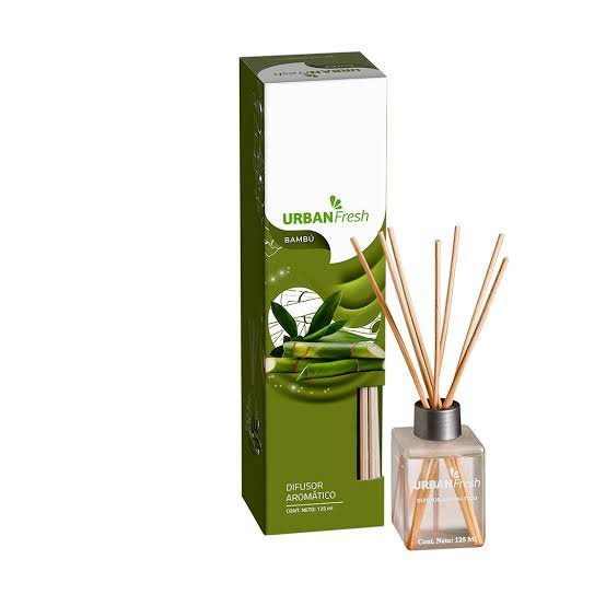 DIFUSOR AROMATICO BAMBU AROMATIZANTE VARILLA 125ML BAMBU URBAN FRESH - Imagen 1