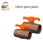 LLAVE PASO PLASTICO 3 / 4 KRONA / SOCEL ROSC 25MM