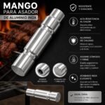 MANGO PARA ASADOR 14 80CM ACERO INOXIDABLE ALUMINIO