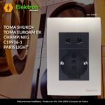 PLACA SHUKO / TOMA ELEKTRON CHAMP / NEGRO PARIS LIGHT