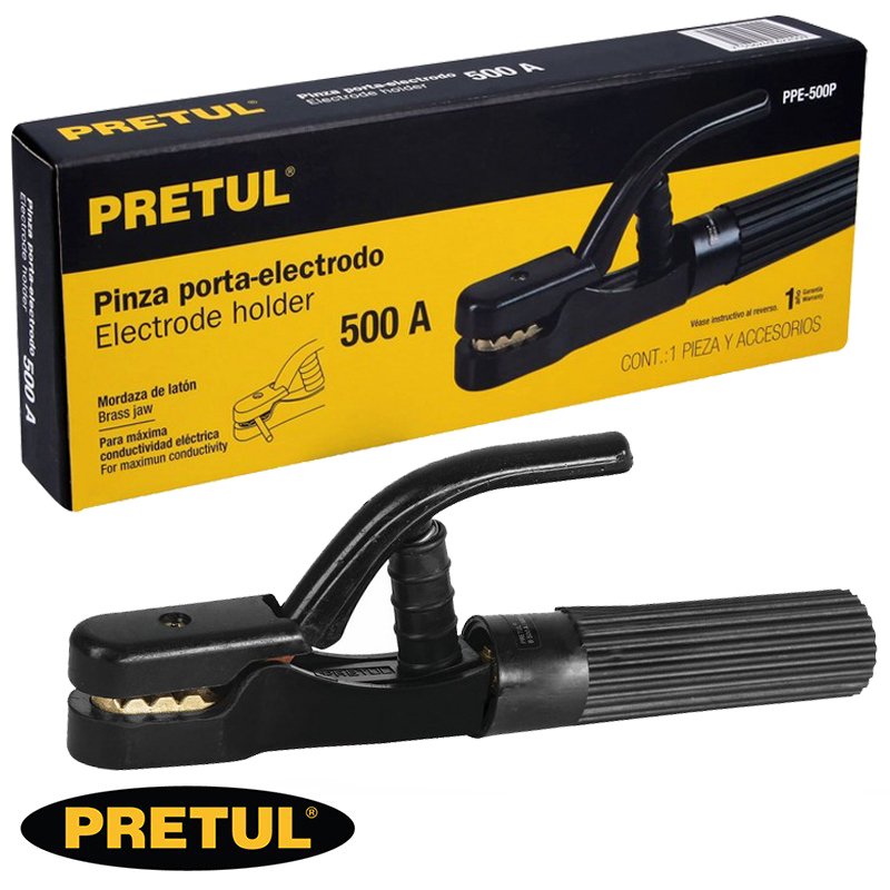 PRETUL PINZA PARA ELECTRODO 500A PRETUL SOLDADOR REF 24233 - Imagen 1