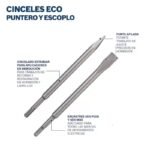 PUNTA IMPACTO 250MM PLANO SDS CINCEL ITATOOL
