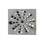 REJILLA CUADRADA 10X10 C / CIERRE CROMADA ASTRA