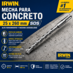 MECHA PARA CONCRETO 25X260MM SDS IRWIN