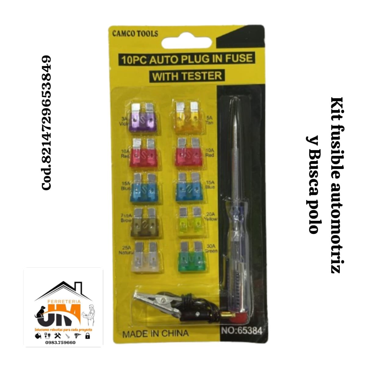 JUEGO FUSIBLE C / TESTER REF 65384