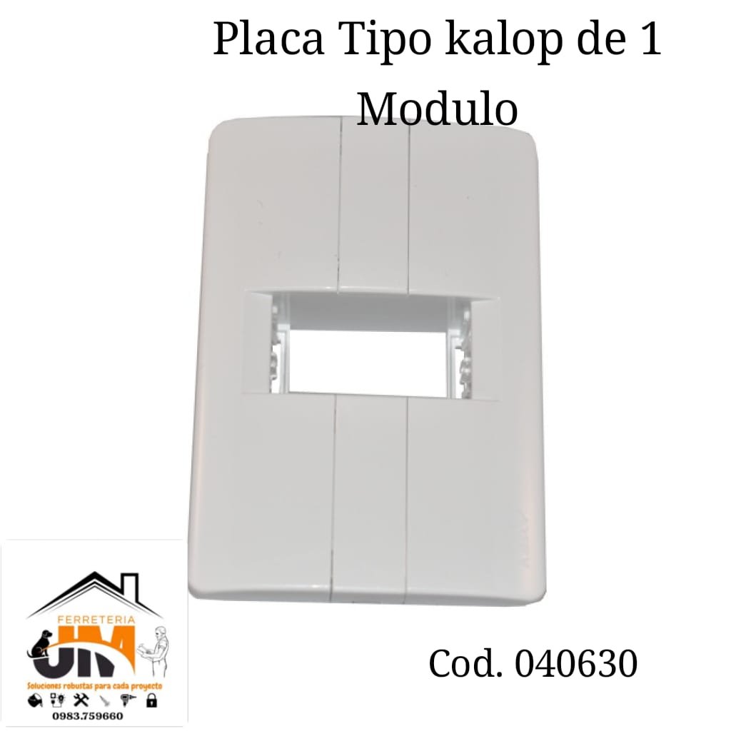 PLACA 1 MOD BLANCO KALOP DONNA