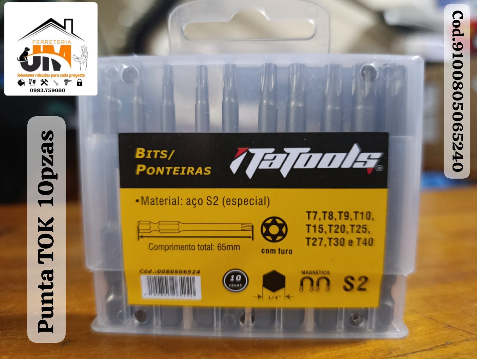 PUNTA TOK 10PZAS ITATOOL T7ALT40