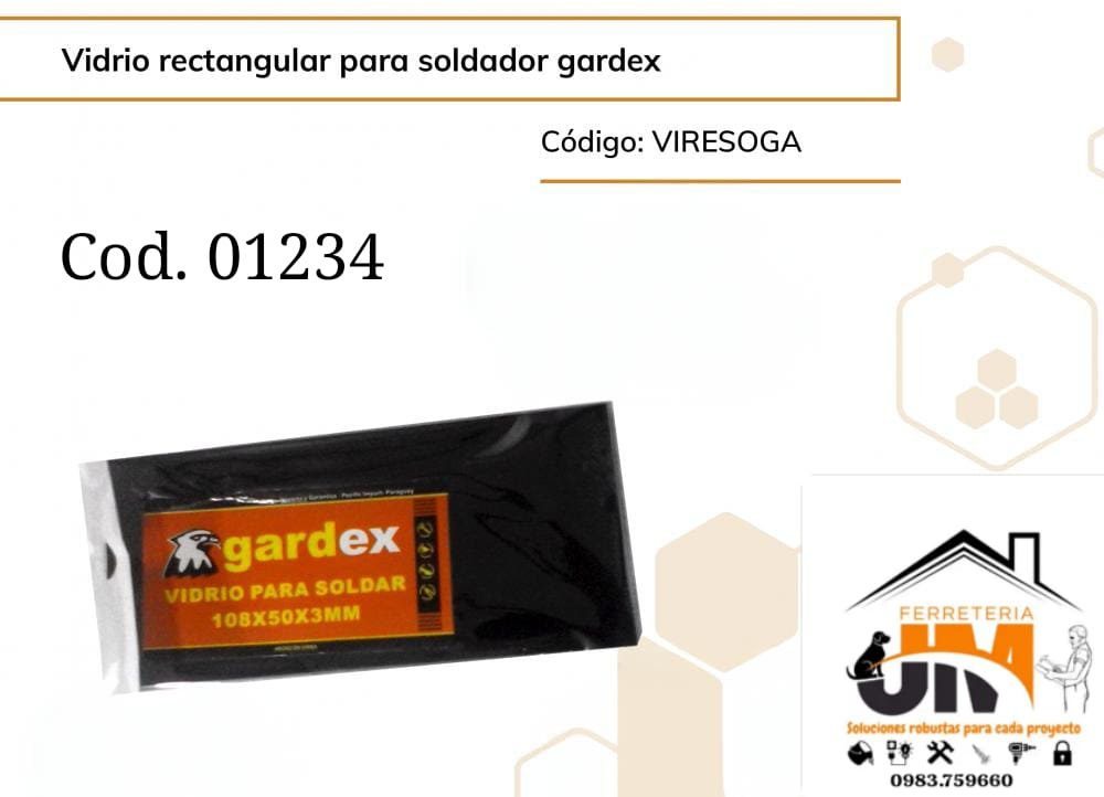 VIDRIO PARA SOLDAR NUMERO 10