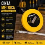 CINTA METRICA 50MT FIBRA CERRADO Y003 ITATOOLS