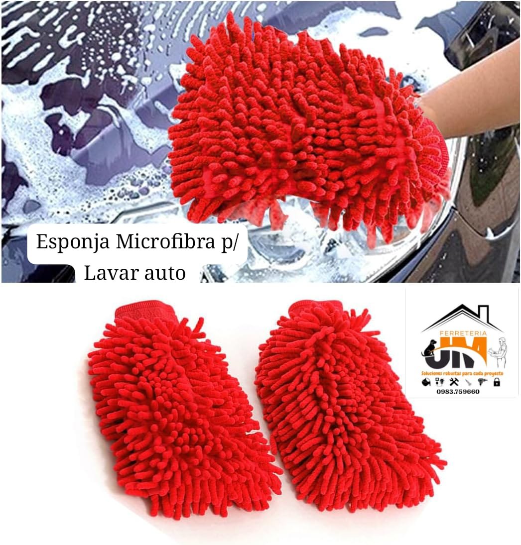 PARA AUTO ESPONJA MICROFIBRA PARA LAVAR AUTO - Imagen 1