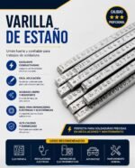 VARILLA PARA SOLDAR ESTANHO FISAE 30X70 BARRA PARA SOL