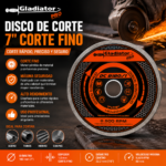DISCO CORTE 7 FINO 180MM DIAMANT GLADIATOR PORC /