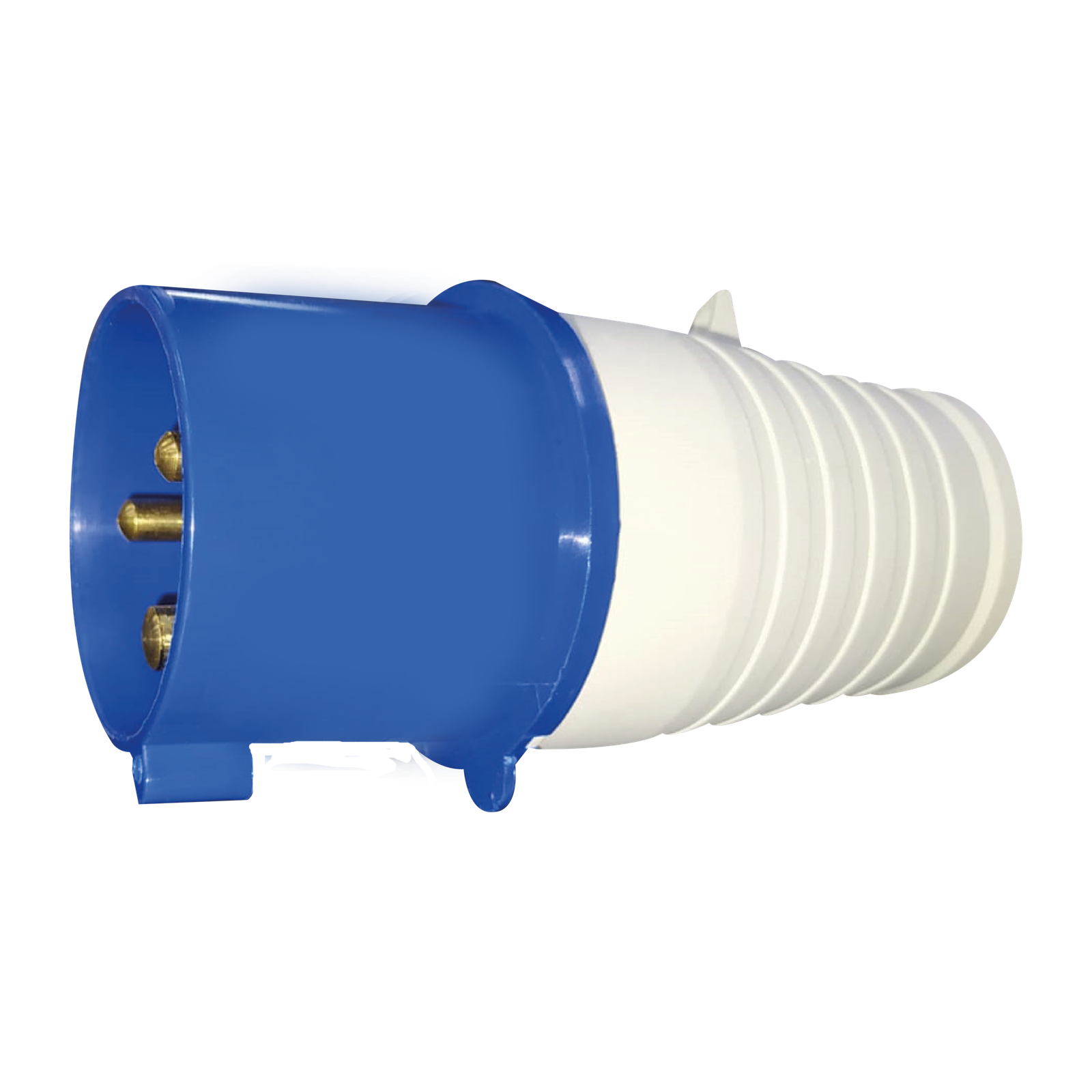 FICHA MACHO 2X16A FICHA MACHO IND AZUL 2X16A+T DINWAI - Imagen 1