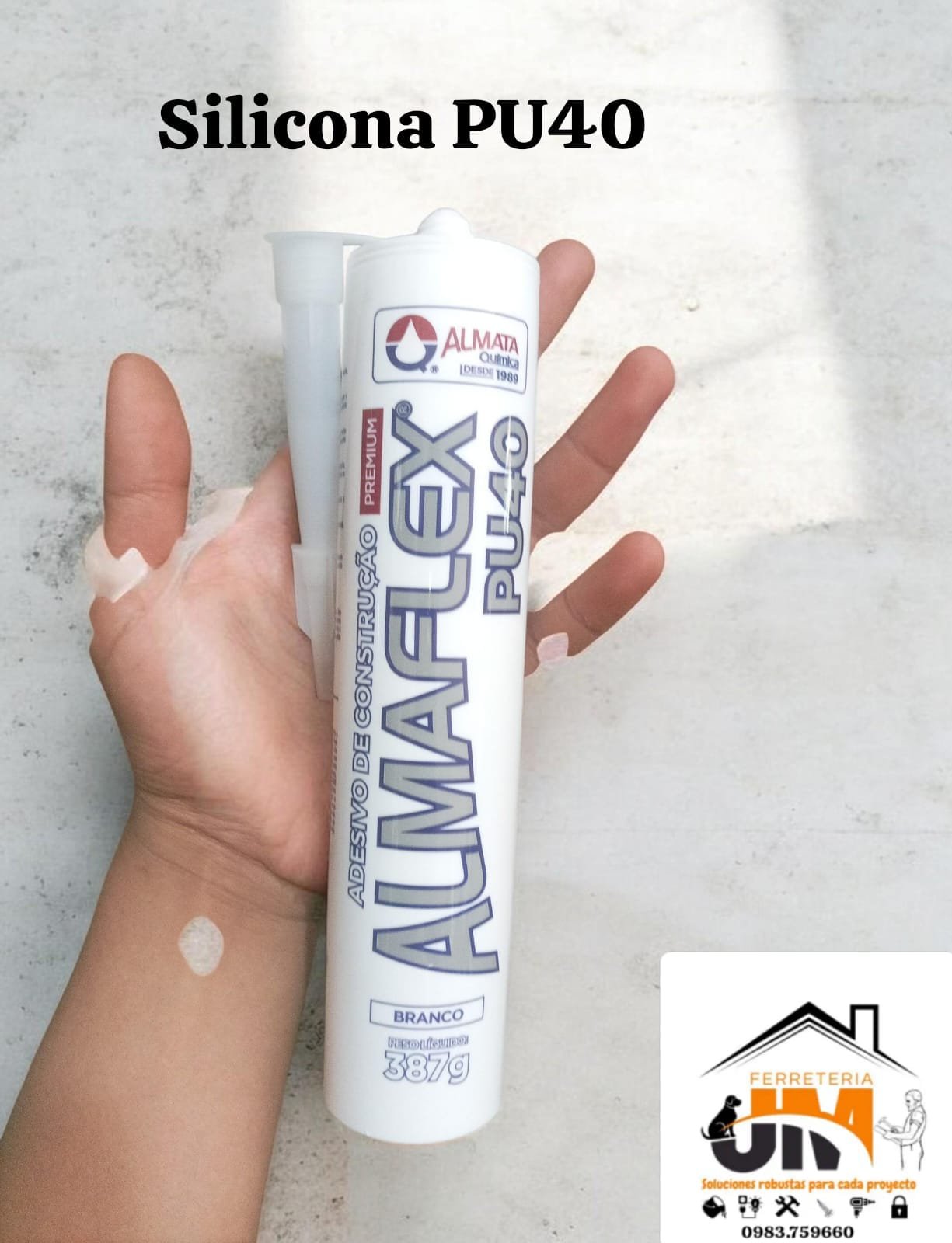 SILICONA PU ALMASUPER 387GR BLANCO SILICONA PU ALMASUPER 387GR BLANCO - Imagen 1