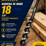 BARRENA MANO 18 IRWIN 3 / 4