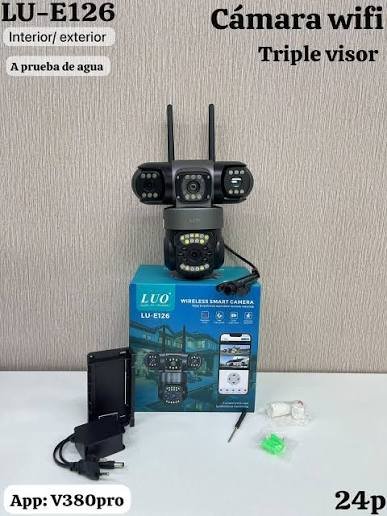 CAMARA WIFI LUO 3EN1 CAMARA WIFI LUO 3EN1 360 TRIPLE VISOR LU-E126 - Imagen 1