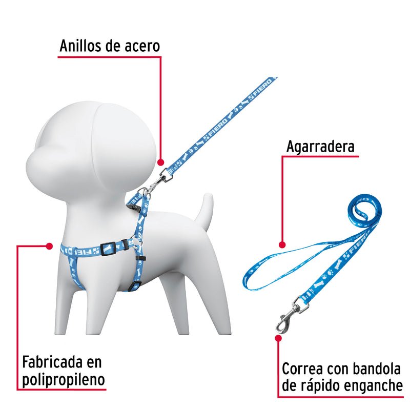 COLLAR PARA PERRO FIERO COLLAR PARA PERRO FIERO C / PECHERA 44295 PARA MASCOTA - Imagen 1