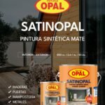 PINTURA SINTETICA OPAL NEGRO 850ML