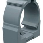 ABRAZADERA PVC 1 / 2 CLIP CONDUIT ELEKTRON 20M GRIS