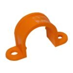 ABRAZADERA PVC 3 / 4 OMEGA NARANJA 25MM ELEKTRON